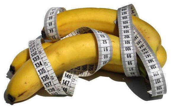Banane und Maßband