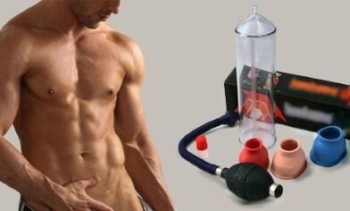 Pumpe zur Vergrößerung des männlichen Penis